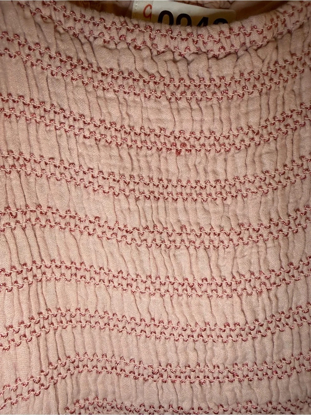 Cat & Jack Pink Smocked Dress with Puff Sleeves
